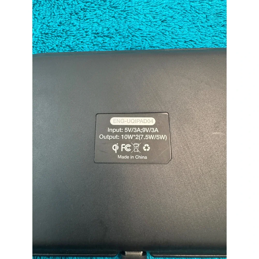 Energizer Dual Wireless Charging Pad 10W Qi Fast Charger Black ENG-UQIPAD04